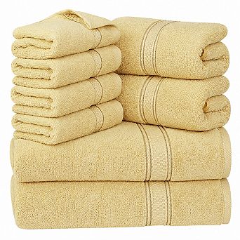 Luxury Cotton Ring Spun Bath Towels Super Absorbent Soft Thick Spa Hotel