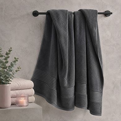 Extra Large Soft Absorbent Ring Spun Cotton Bath Towel 2 Pack