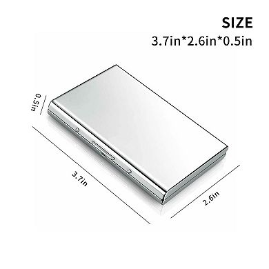 RFID Blocking Stainless Steel Credit Card Holder Wallet