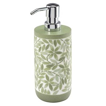 Collection Resin Lotion Pump Soap Dispenser Green Bathroom Countertop Accessory