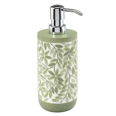 Collection Resin Lotion Pump Soap Dispenser Green Bathroom Countertop Accessory