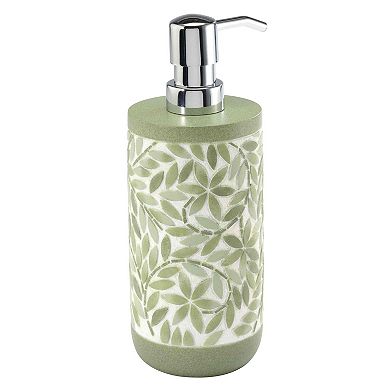 Collection Resin Lotion Pump Soap Dispenser Green Bathroom Countertop Accessory