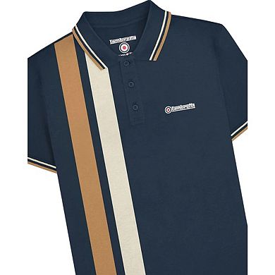 Lambretta Mens SS25 Vertical e Polo Shirt