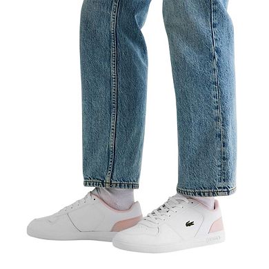 Lacoste Womens/Ladies T-Clip Leather Low Cut Flat Trainers