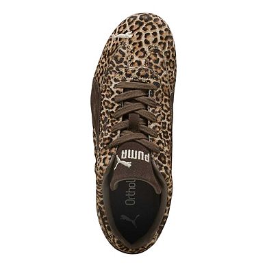 Puma Womens/Ladies Speedcat Leopard Print Flat Trainers