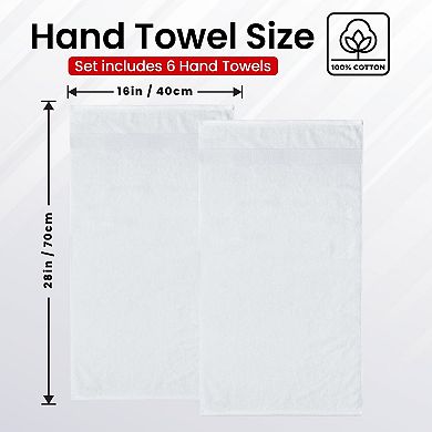 Luxury Ring Spun Cotton Bath Towels Set 4 Pack Soft Absorbent Quick Dry