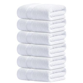 Luxury Ring Spun Cotton Bath Towels Set 4 Pack Soft Absorbent Quick Dry