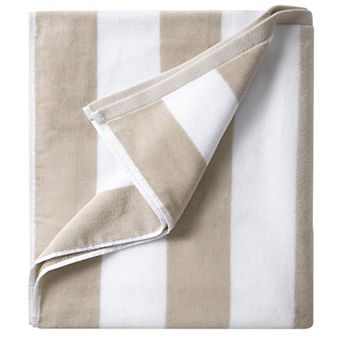 Large Extra Large Beach Towel Cotton Striped Pool Cabana Soft 36x70 Inch
