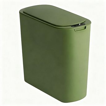 5 Gallon Motion Sensor Bathroom Trash Can Automatic Touchless Plastic Waste Basket Slim Large