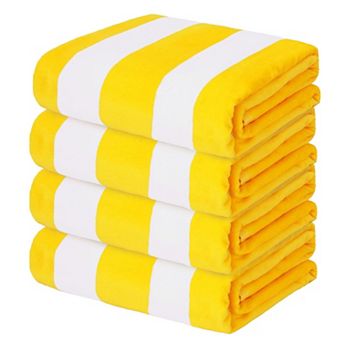 Extra Large Soft Cabana Striped Thick Beach Towel Super Absorbent Travel Bathing Pool 35x70 Inch