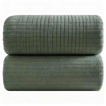 39x78 Bath Sheets Extra Large Towels Set Microfiber Soft Absorbent Striped
