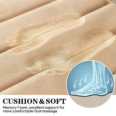Memory Foam Bathroom Rug Set 3 Piece Non Slip Absorbent Bath Mat