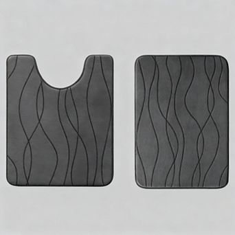 Memory Foam Bath Mat Ultra Absorbent Non Slip Washable