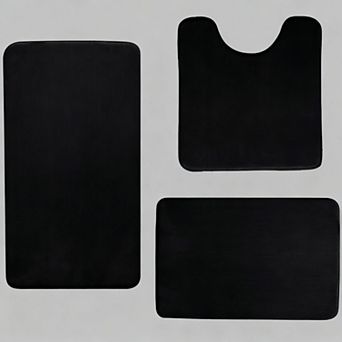 Memory Foam Bath Mat Toilet Lid Cover