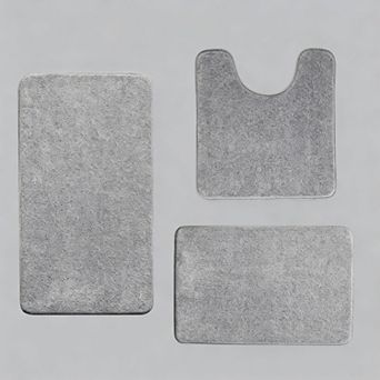 Memory Foam Bath Mat Toilet Lid Cover