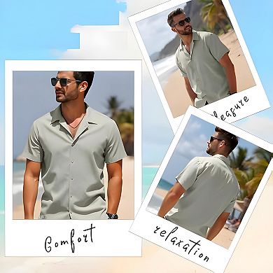 Men's Vacation Button Shirt