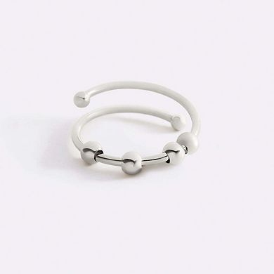 Adjustable Beaded Fidget Ring