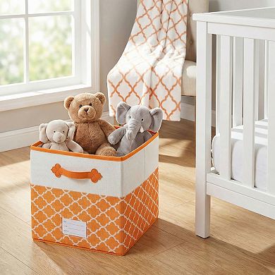 3Pcs Storage Cube Fabric Collapsible Storage Basket for Organizing Clothes Books