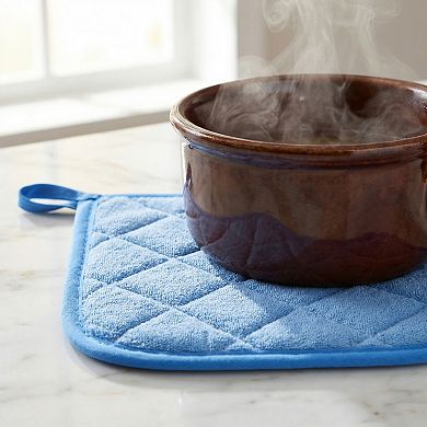 Pot Holders Polyester Heat Resistant Trivets Non Slip Hot Pads for Countertops 4 Pcs