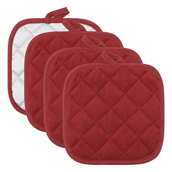 Pot Holders Polyester Heat Resistant Trivets Non Slip Hot Pads for Countertops 4 pc