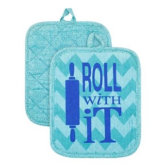2 pc Pot Holders Heat Resistant Trivets Non Slip Hot Pads for Countertop Oven Pot Holders