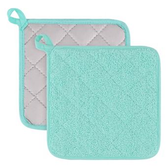 2 pc Square Pot Holders Heat Resistant Trivets Non Slip Hot Pads for Countertops Oven Pot Holders