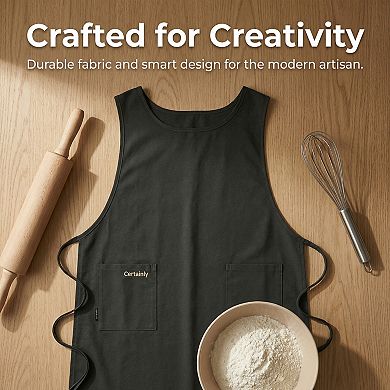 Aprons for Women with Pockets Kitchen Apron Cooking Apron for Home and Kitchen