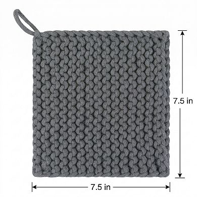 2 Pcs Pot Holders Heat Resistant Trivets Non Slip Hot Pads for Countertops