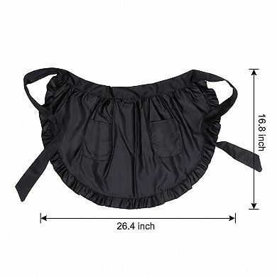 Aprons for Women with Pockets Kitchen Apron Ruffle Cooking Apron Durable Aprons for Home