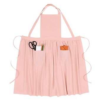 Aprons for Women with Pockets Kitchen Apron Long Waist Cooking Apron Durable Cotton Aprons