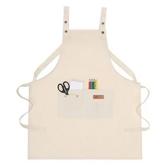 Aprons for Women with Pockets Kitchen Apron Long Waist Cooking Apron Durable Cotton Aprons for Home
