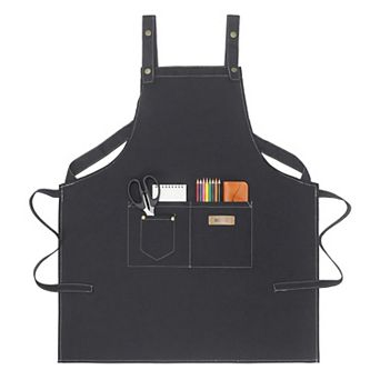 Aprons for Women with Pockets Kitchen Apron Long Waist Cooking Apron Durable Cotton Aprons for Home