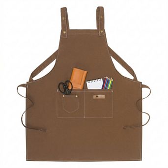 Aprons for Women with Pockets Kitchen Apron Long Waist Cooking Apron Durable Cotton Aprons for Home