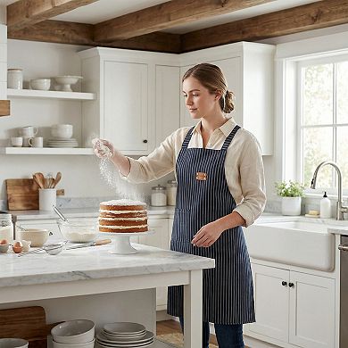 Aprons for Women with Pockets Kitchen Apron Long Waist Cooking Apron Durable Polyester Aprons