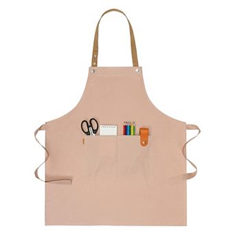 Aprons for Women with Pockets Waterproof Kitchen Apron Long Waist Cooking Apron