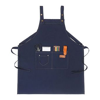Aprons for Women with Pockets Kitchen Apron Adjustable Long Waist Cooking Apron for Home and Kitchen
