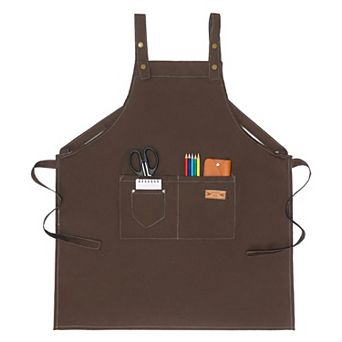 Aprons for Women with Pockets Kitchen Apron Adjustable Long Waist Cooking Apron for Home and Kitchen