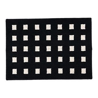 Geometric Door Mat Indoor Outdoor Waterproof Non Slip Low Profile Entryway Rug Scraper Mat