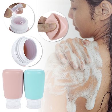 3.04oz Refillable Silicone Travel Container Set 2 Pcs