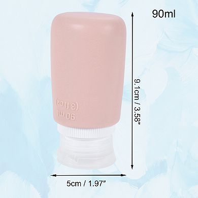 3.04oz Refillable Silicone Travel Container Set 2 Pcs