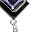 Silver Tone Dark Blue