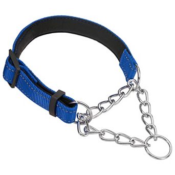 Dog Chain Collars Adjustable No Pull Training Reflective Collar with Steel Chain Intended for Pets
