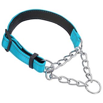 Dog Chain Collars Adjustable No Pull Training Reflective Collar with Steel Chain Intended for Pets