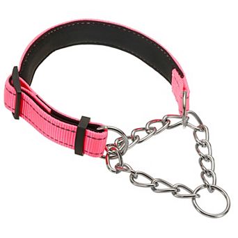 Dog Chain Collars Adjustable No Pull Training Reflective Collar with Steel Chain Intended for Pets