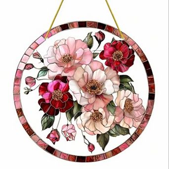Colorful Acrylic Suncatcher, 7.8 in Hanging Window Wall Art Decor, Gift Idea for Women, Moms, Wives