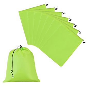 8 pc Drawstring Bag with Toggle, Stuff Sack String Waterproof