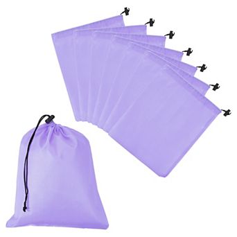 8 pc Drawstring Bag with Toggle, Stuff Sack String Waterproof