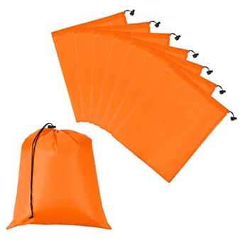 8 pc Drawstring Bag with Toggle, Stuff Sack String Waterproof