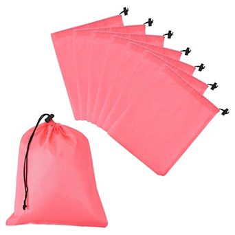 8 pc Drawstring Bag with Toggle, Stuff Sack String Waterproof
