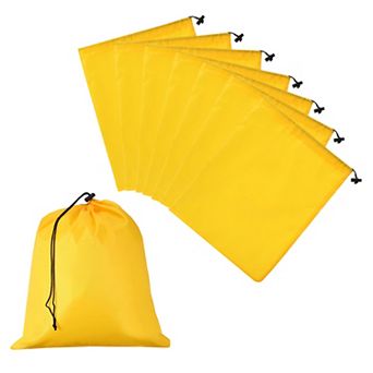 8 pc Drawstring Bag with Toggle, Stuff Sack String Waterproof